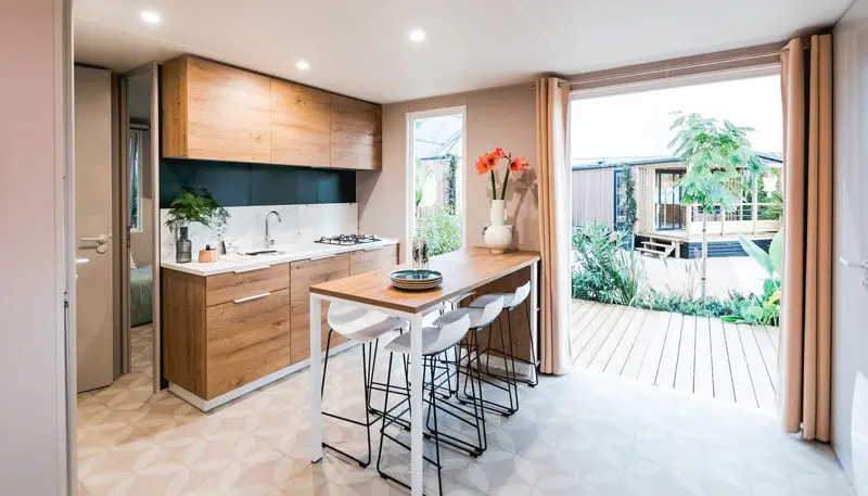 l'intérieur d'un mobil-home