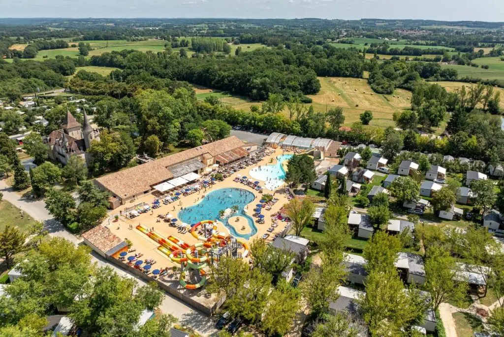 Un camping vu de haut