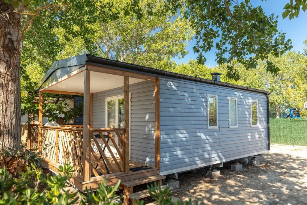 Mobil home en camping