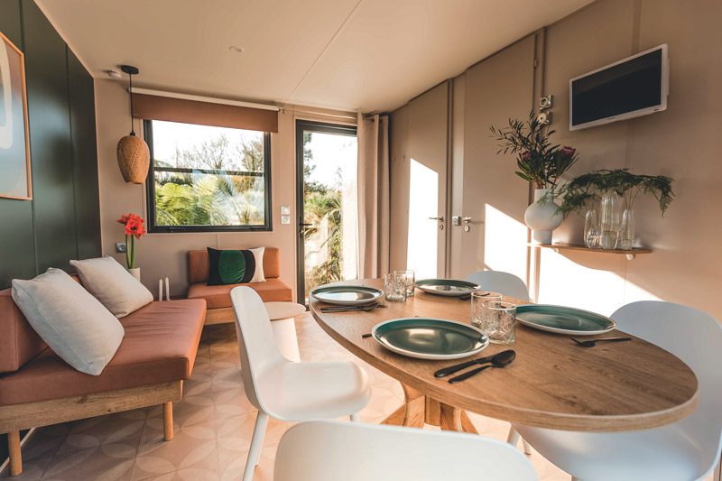 intérieur d'un mobil-home
