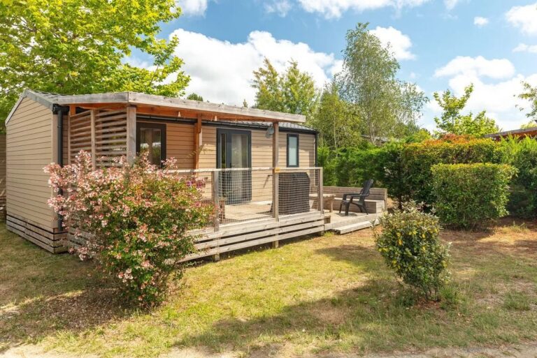 un mobil-home en camping