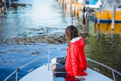 a woman on a boat cruise