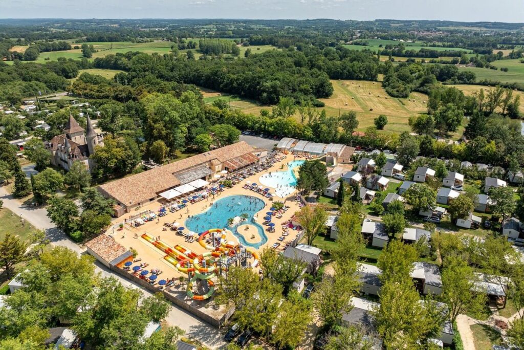 Un camping vu de haut